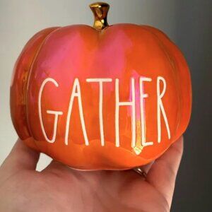 NWT Rae Dunn Iridescent Pumpkin for Thanksgiving Halloween - Gather